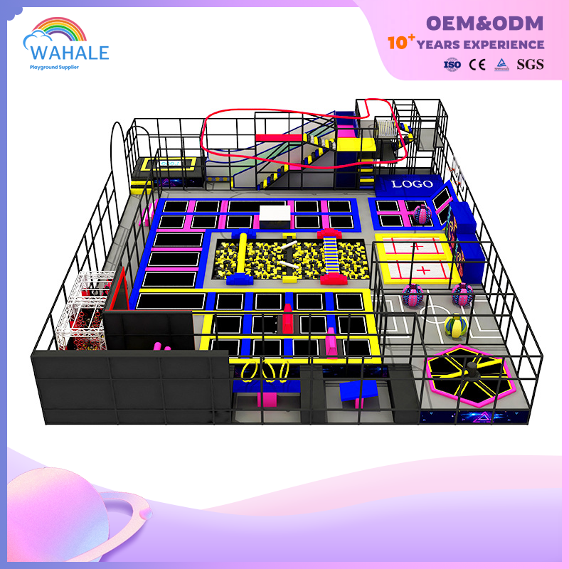 Indoor Children's Warrior Expansion Trampoline Park Custom Children's Parkour Trampoline Game Equipment