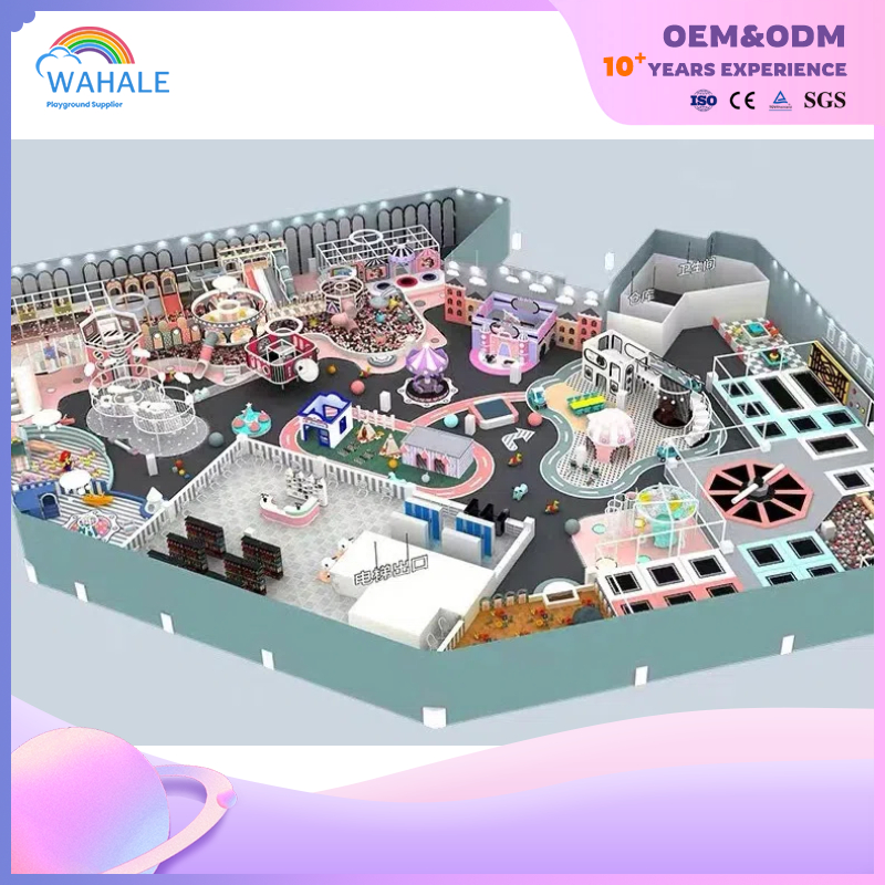 Shopping Mall Indoor Green Cartoon Theme Customized Children's Sports Playground Equipment Suppliers