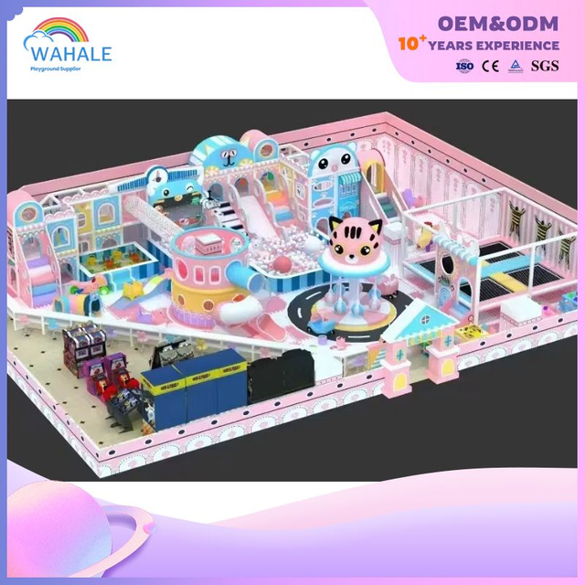 Pink Purple Custom Children's Cartoon Rabbit Indoor Soft Decoration Playground Equipment Sale