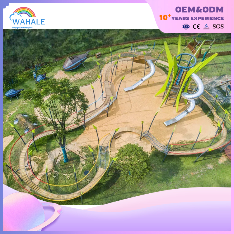 Forest Outdoor Castle Modeling Custom Children's Sports Playground Equipment Wholesale