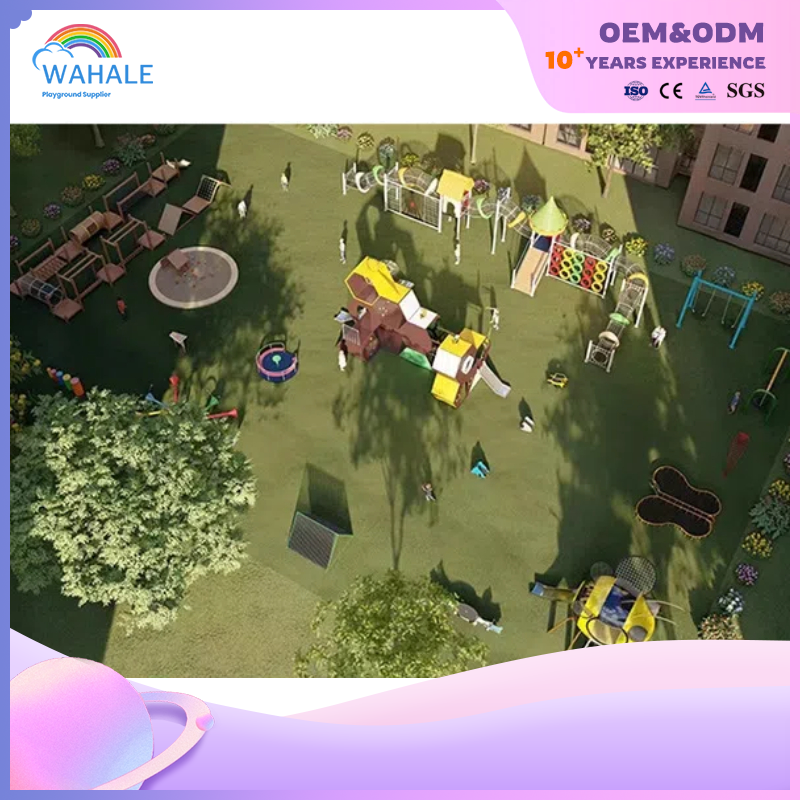 Kindergarten Outdoor Cartoon Wooden Children Sports Playground Equipment Supplier