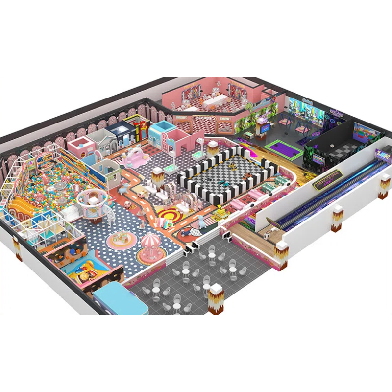 Karting bumper car game area