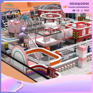 Shopping Mall Indoor Pink Theme Custom Soft Decoration Cartoon Playground Equipment Sale