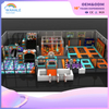 Custom Shopping Mall Indoor Macaron Color Children's Trampoline Park Equipment Factory