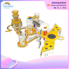 Scenic Area Outdoor Yellow Crown Modeling Custom Children's Outdoor Playground Equipment Wholesale