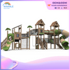 Kindergarten outdoor forest theme customized children's slide park playground equipment supplier