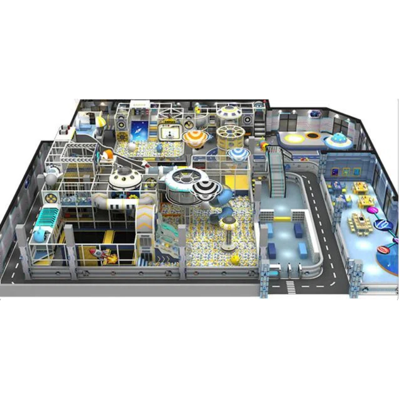 rocket modeling indoor trampoline