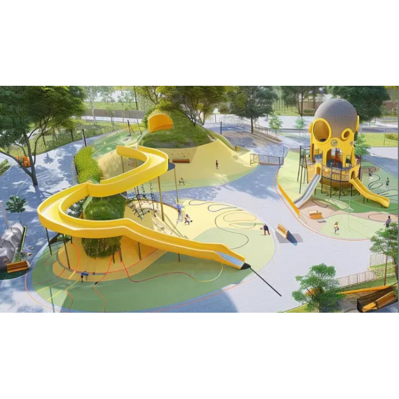 Hillside style outdoor climbing