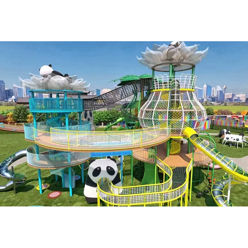 Panda style game tower