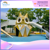 Park Outdoor Wooden Cartoon Tower Custom Children's Slide Playground Equipment Dealer