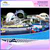 Scenic Spot Outdoor Silver Flying Saucer Shape Space Theme Customized Sports Playground Equipment Supplier