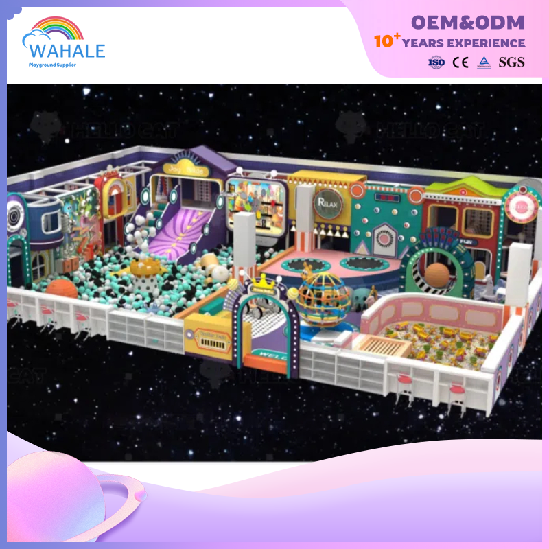 Customized Kindergarten Indoor Children Purple Soft Sports Playground Equipment Sale