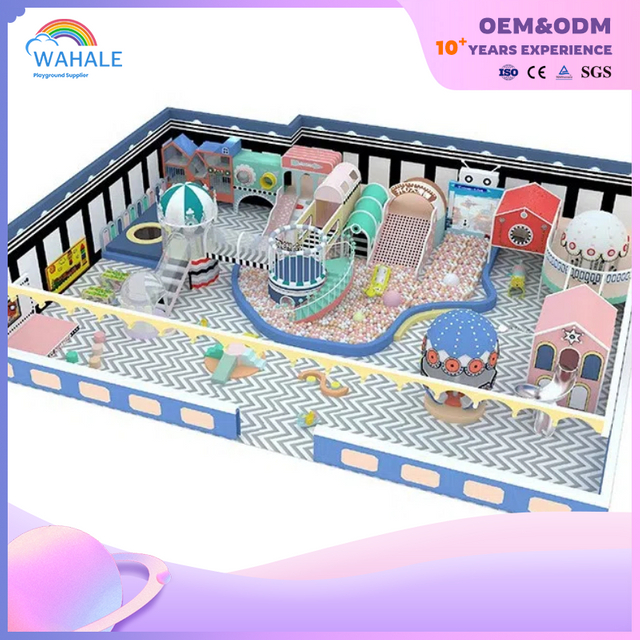 Natatorium Indoor Color Cartoon Space Theme Customized Children's Playground Equipment Factory
