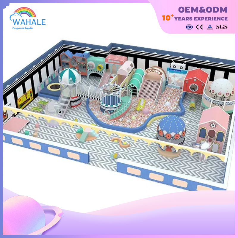 Natatorium Indoor Color Cartoon Space Theme Customized Children's Playground Equipment Factory