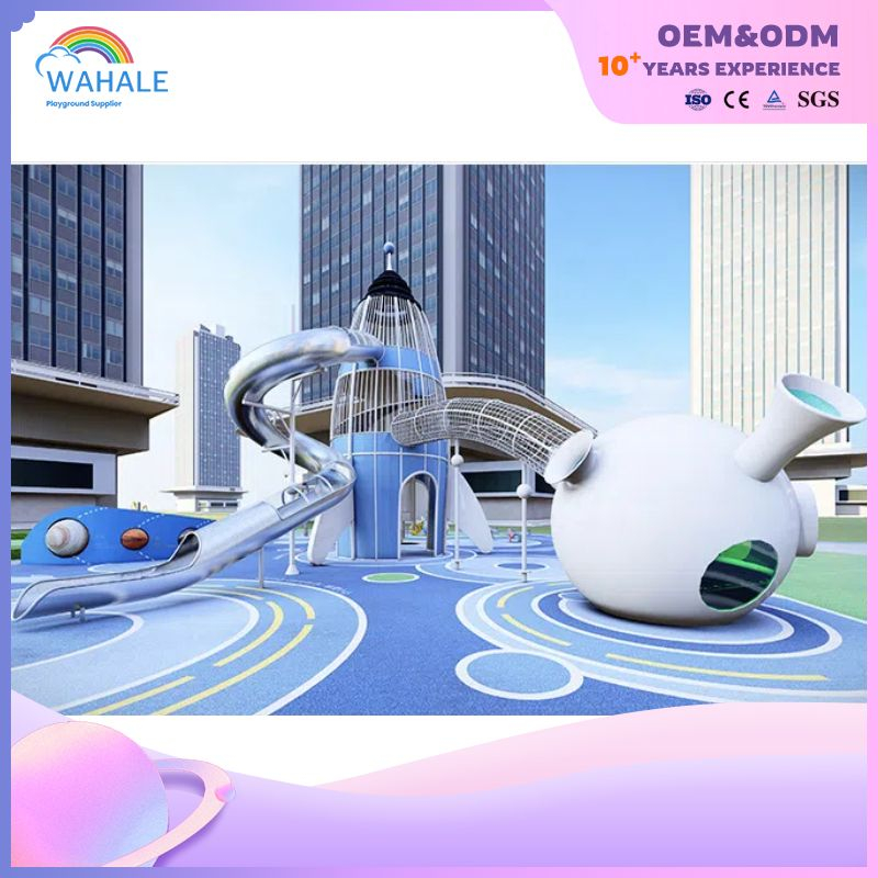 Outdoor Space Theme Customized Children's Unpowered Playground Equipment Suppliers
