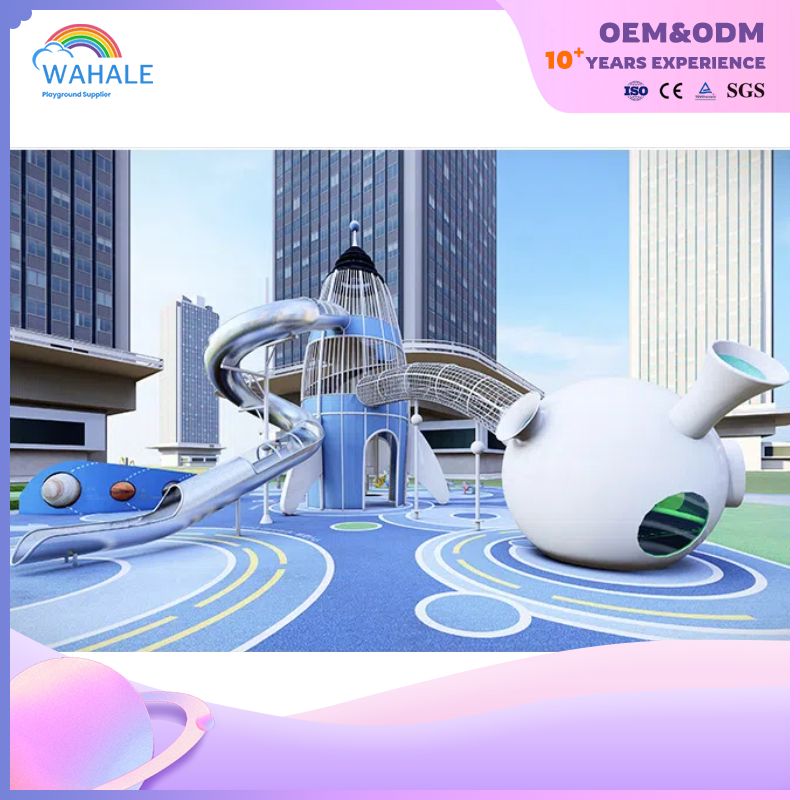 Outdoor Space Theme Customized Children's Unpowered Playground Equipment Suppliers