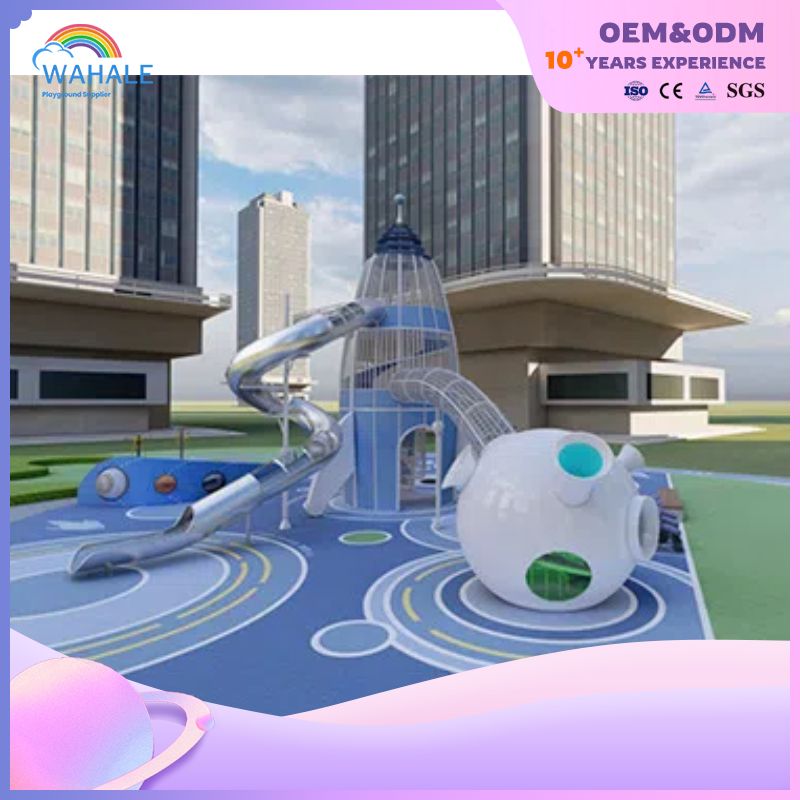 Outdoor Space Theme Customized Children's Unpowered Playground Equipment Suppliers