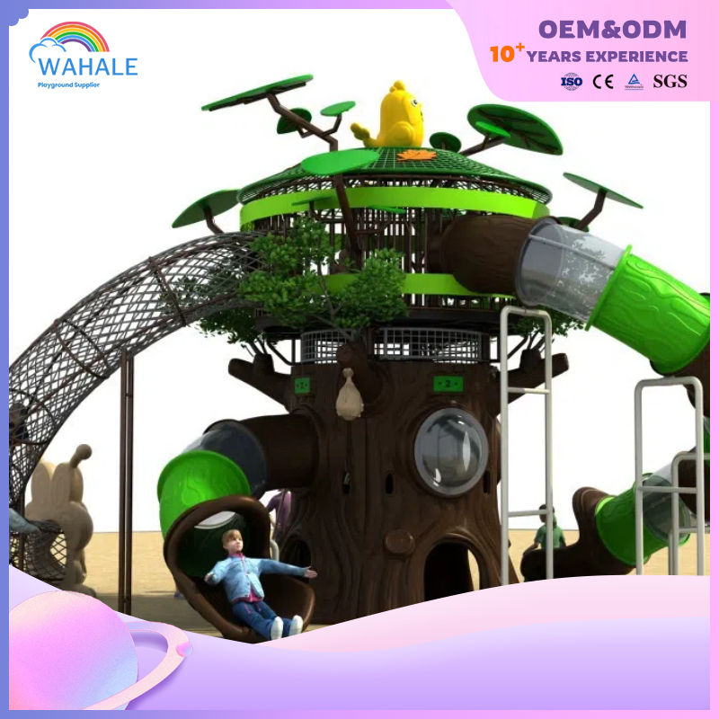 Park Outdoor Forest Theme Customized Children's Obstacle Avoidance Playground Equipment Supplier