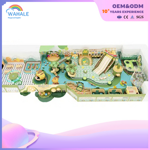 Sales Center Outdoor Green Forest Theme Customized Children's Playground Equipment Builder