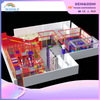 Rainbow Theme Trampoline Park Equipment Customized Children's Playground Equipment
