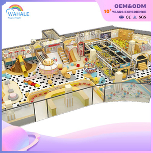 Customized Soft Furnishings for Children's Playgrounds with A Yellow House Theme in Commercial Interiors