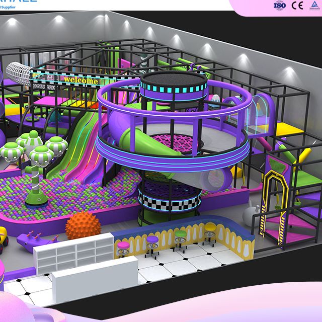 Futuristic 3-Story Mega Play Structure - Commercial Indoor Playground Equipment Supplier