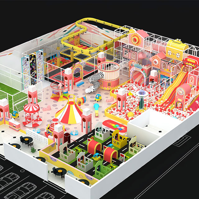Candy-Themed Mega Playground (USA Verified) - Family Entertainment Center Manufacturer