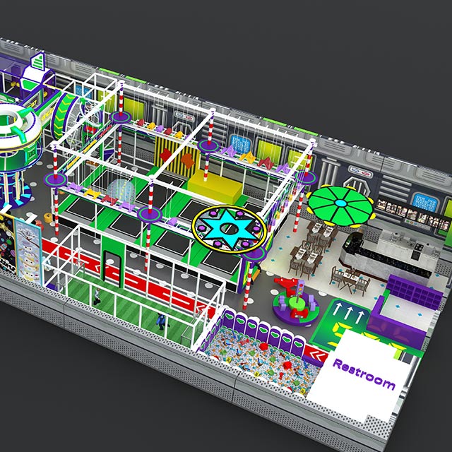 Epic Color-Blast Adventure Playground - Commercial Indoor Playground Manufacturer