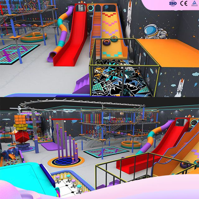 4-Story Mega Sports Complex (USA) - Extreme Adventure Playground Manufacturer