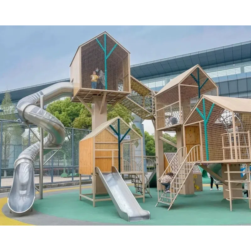 wooden house shape play house