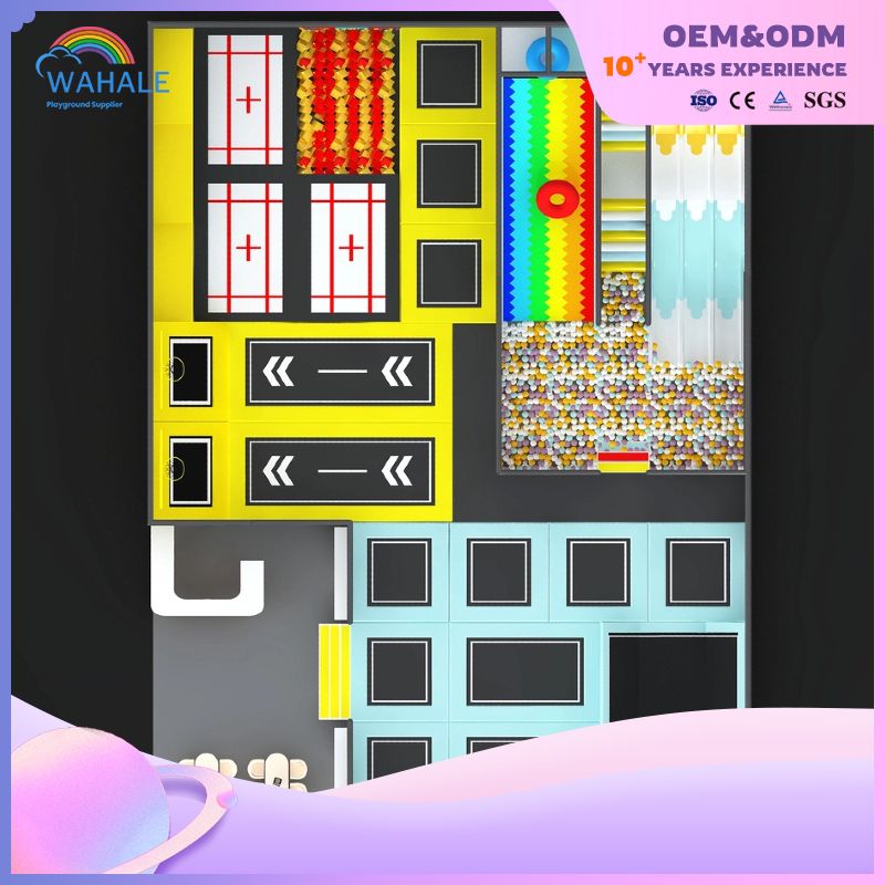 Color Indoor Children's Trampoline Park Custom Indoor Parkour Playground Equipment Supplier