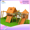 Children Customized Outdoor Wooden Slide Amusement Park Playground Equipment Wholesale
