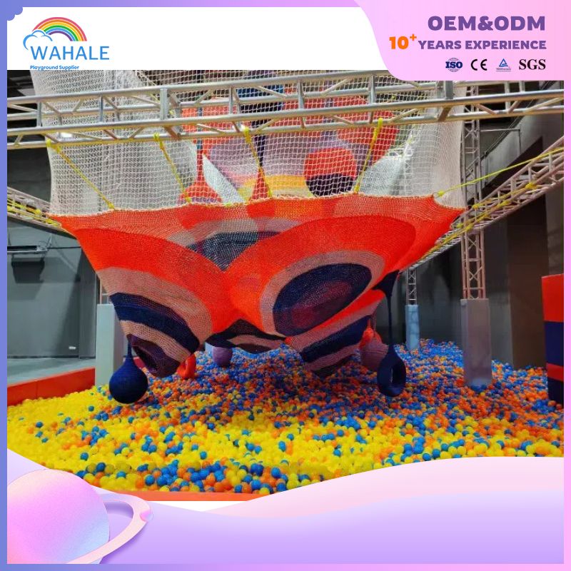 Customized Commercial Rainbow Net Children's Play Area Indoor Soft Game Set Children's Play Equipment Wholesale