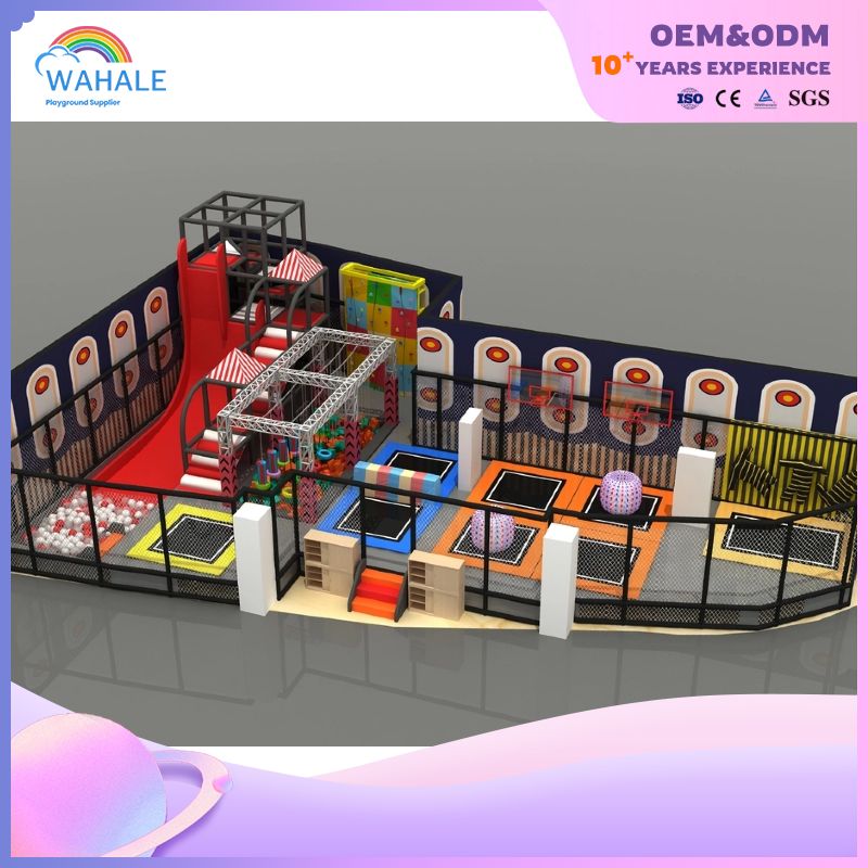 Indoor Playground Climbing Rope Children's Ninja Adventure Indoor Crossing Children's Trampoline Park Equipment Wholesale