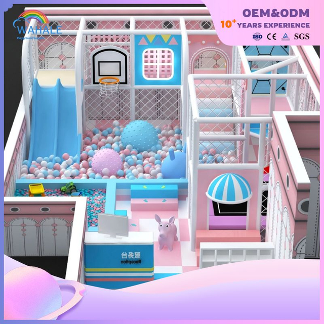 Thème rose pour enfants pour enfants personnalisés de la aire de jeux personnalisés du parc d'attractions pour enfants