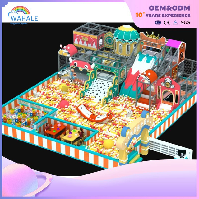 Circus Color Theme Customized Children's Playground Indoor Amusement Park Equipment Wholesale