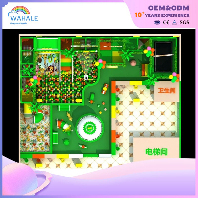 Jungle Crossing Theme Customized Children's Playground Indoor Amusement Park Equipment Wholesale