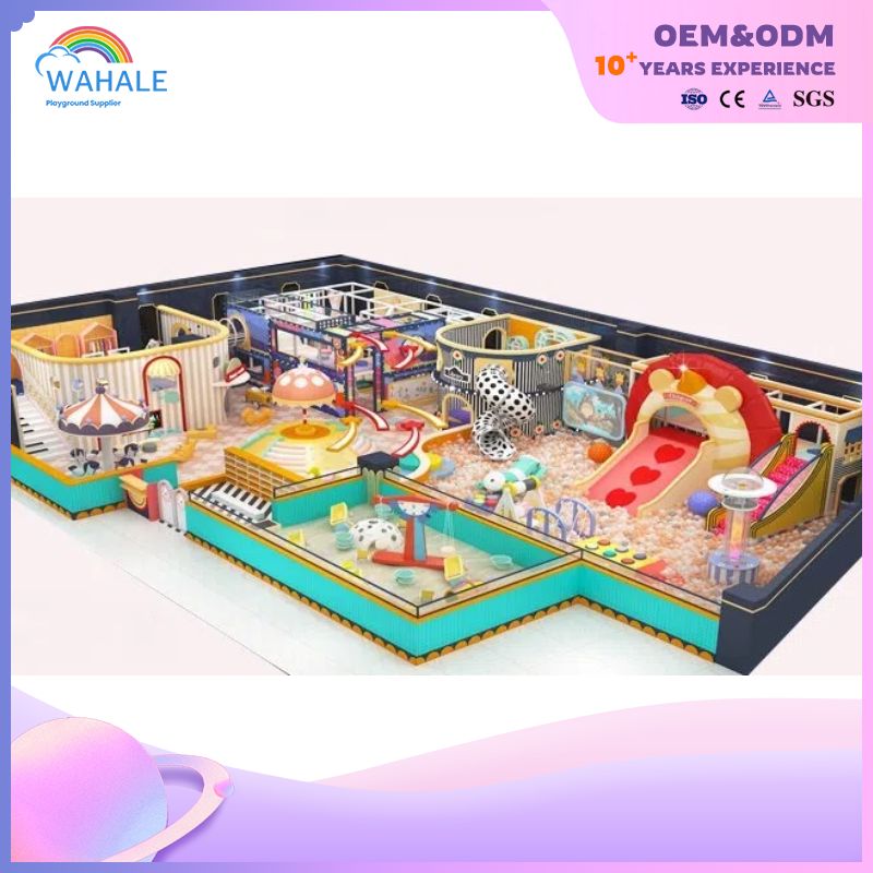 Green Color Custom Children's Candy Theme Indoor Soft Decoration Playground Equipment Dealer