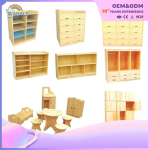 Mongolian Pine Map Bookcase Toy Cabinet Children's Indoor Amusement Equipment Wholesale