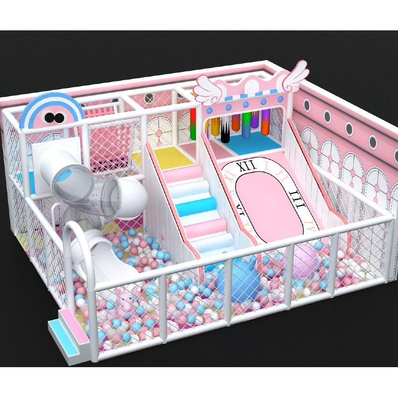 indoor Transparent white pipe slide