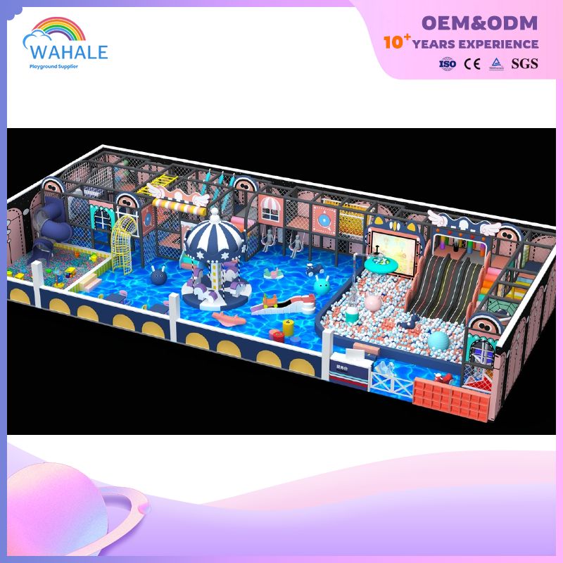 Macaron Theme Children's Indoor Playground Equipment Park Soft Play Area Customization