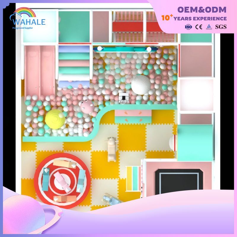 Macaron Theme Children's Play Area Soft Play Children Indoor Playground Equipment Wholesale