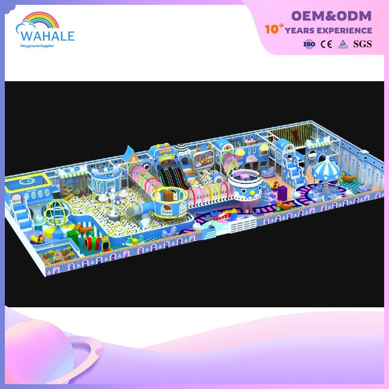 Mall Indoor Blue Theme Customized Children's Playground Indoor Fantasy Amusement Park Equipment
