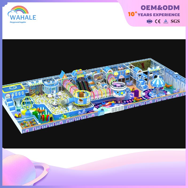 Mall Indoor Blue Theme Customized Children's Playground Indoor Fantasy Amusement Park Equipment