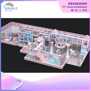Pink Castle Theme Park Customized Indoor Children's Fantasy Playground Equipment Wholesale