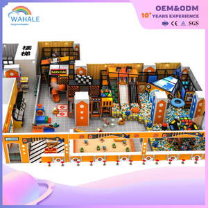 Fun Entertainment Children's Indoor Playground with Fun Ball Track Sliding Climbing Equipment