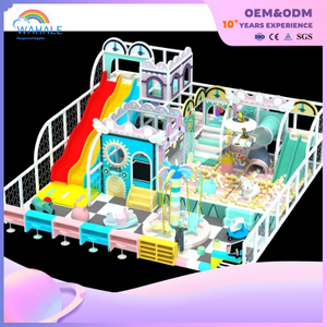 New Macaron-style Adventure Park Children's Indoor Play Center Soft Play Equipment