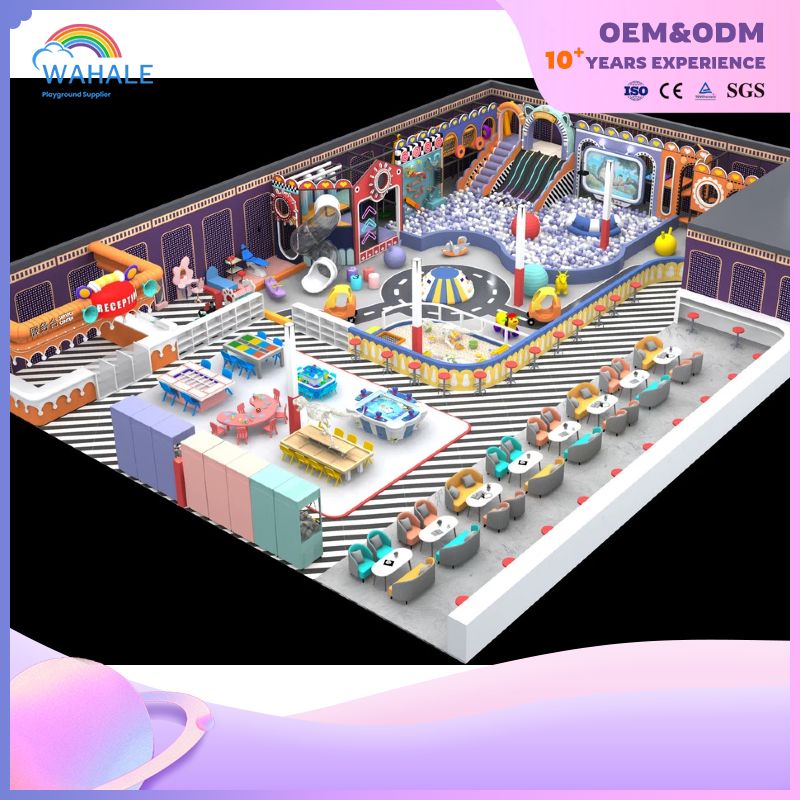 New Macaron Happy Entertainment children's sliding device for children indoor playground