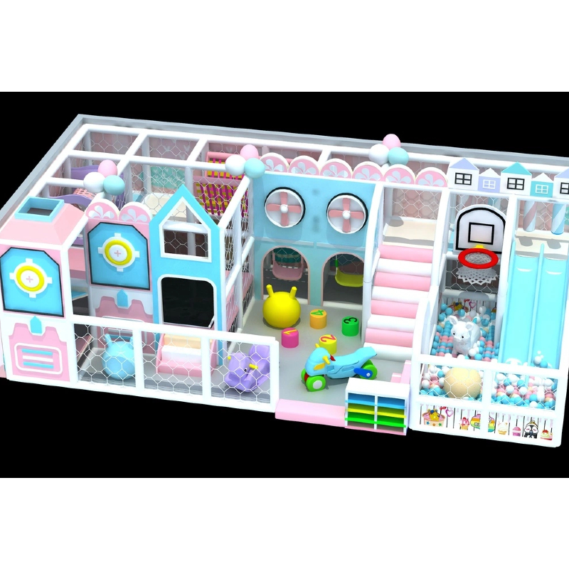 Indoor colorful castle maze