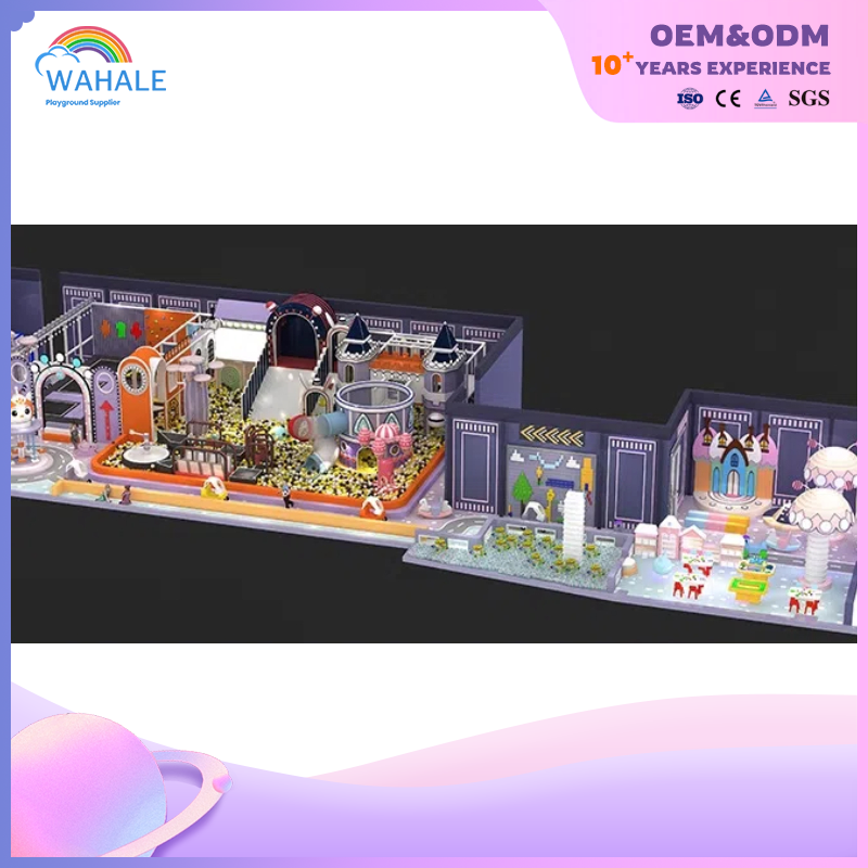 Mall Indoor Purple Children Soft Outfit New Sports Playground Equipment Supplier